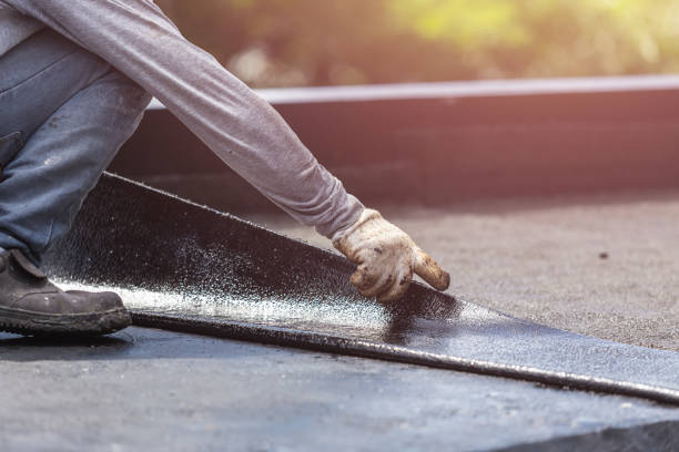 Professional Basement Waterproofing technician working in Canaan, IN